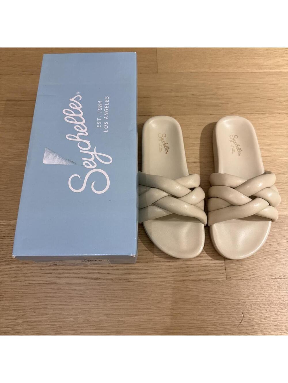 Seychelles Women's Cream and White Sandal